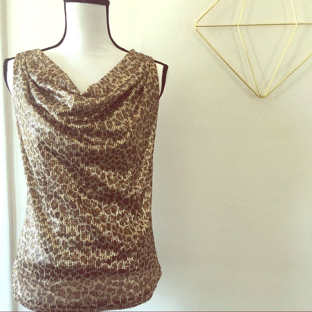 Leopard print Michael Kors top blouse